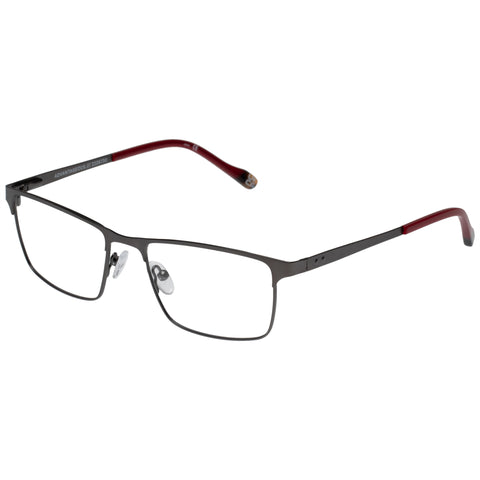 Le Specs Male Advantageous Gunmetal D-frame Optical Frames