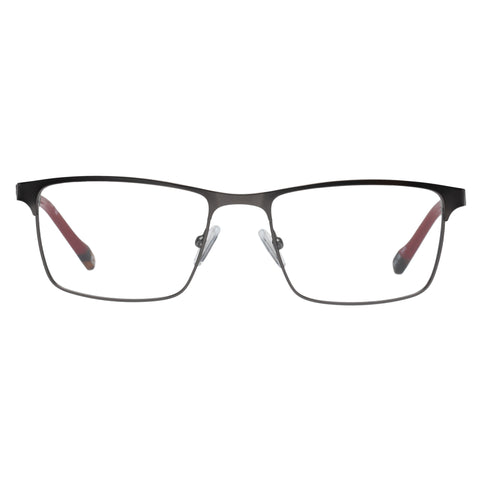Le Specs Male Advantageous Gunmetal D-frame Optical Frames
