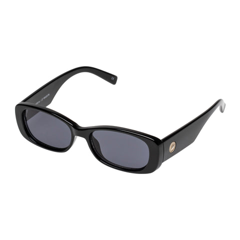 Le Specs Uni-sex Unreal! Black Rectangle Sunglasses