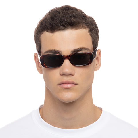 Le Specs Uni-sex Unreal! Tort Rectangle Sunglasses