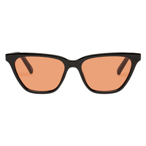 Le Specs Female Unfaithful Black D-frame Sunglasses