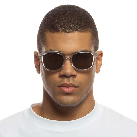 Le Specs Uni-sex Petty Trash Clear D-frame Sunglasses