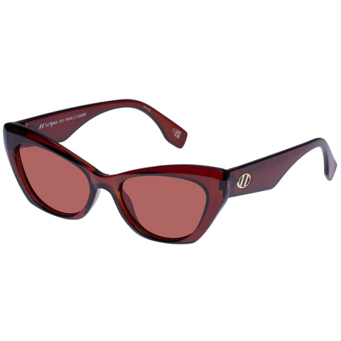 Le Specs Female Eye Trash Brown Cat-eye Sunglasses