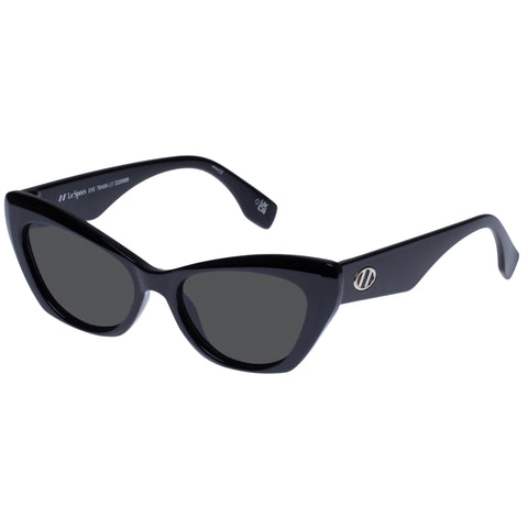 Le Specs Female Eye Trash Black Cat-eye Sunglasses