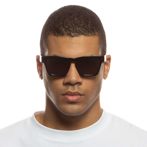 Le Specs Uni-sex Whiptrash Black D-frame Sunglasses