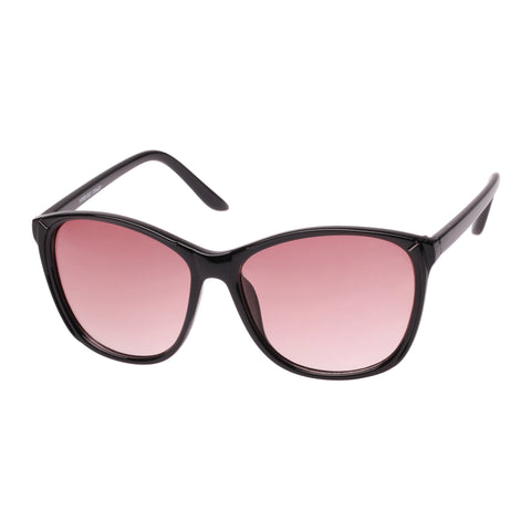 Mambo Female Tapped Out V2 Black Modern Rectangle Sunglasses
