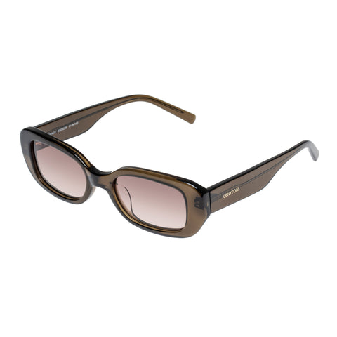 Oroton Female Grace Khaki Oval Sunglasses