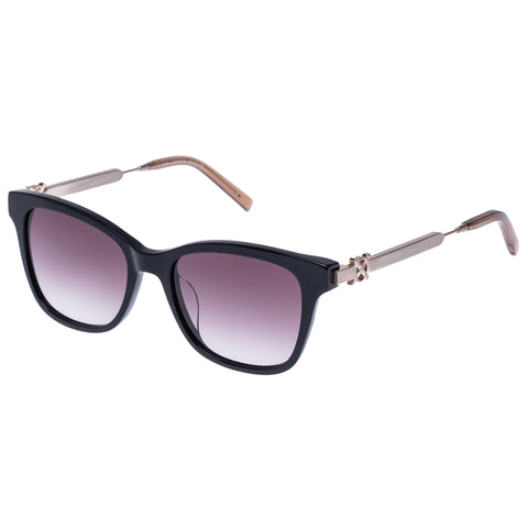 Oroton Female Darcy Black Modern Rectangle Sunglasses
