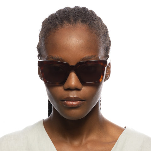 Oroton Female Easton Tort Square Sunglasses