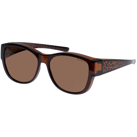 Cancer Council Female Samaria Fitovers Brown D-frame Sunglasses