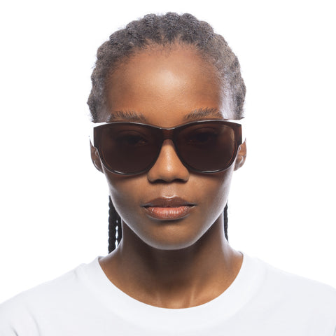 Cancer Council Female Samaria Fitovers Brown D-frame Sunglasses