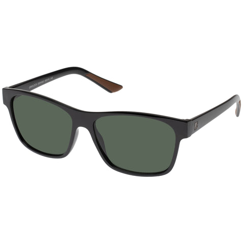 Tradie Uni-sex Gridlock Black Modern Rectangle Sunglasses